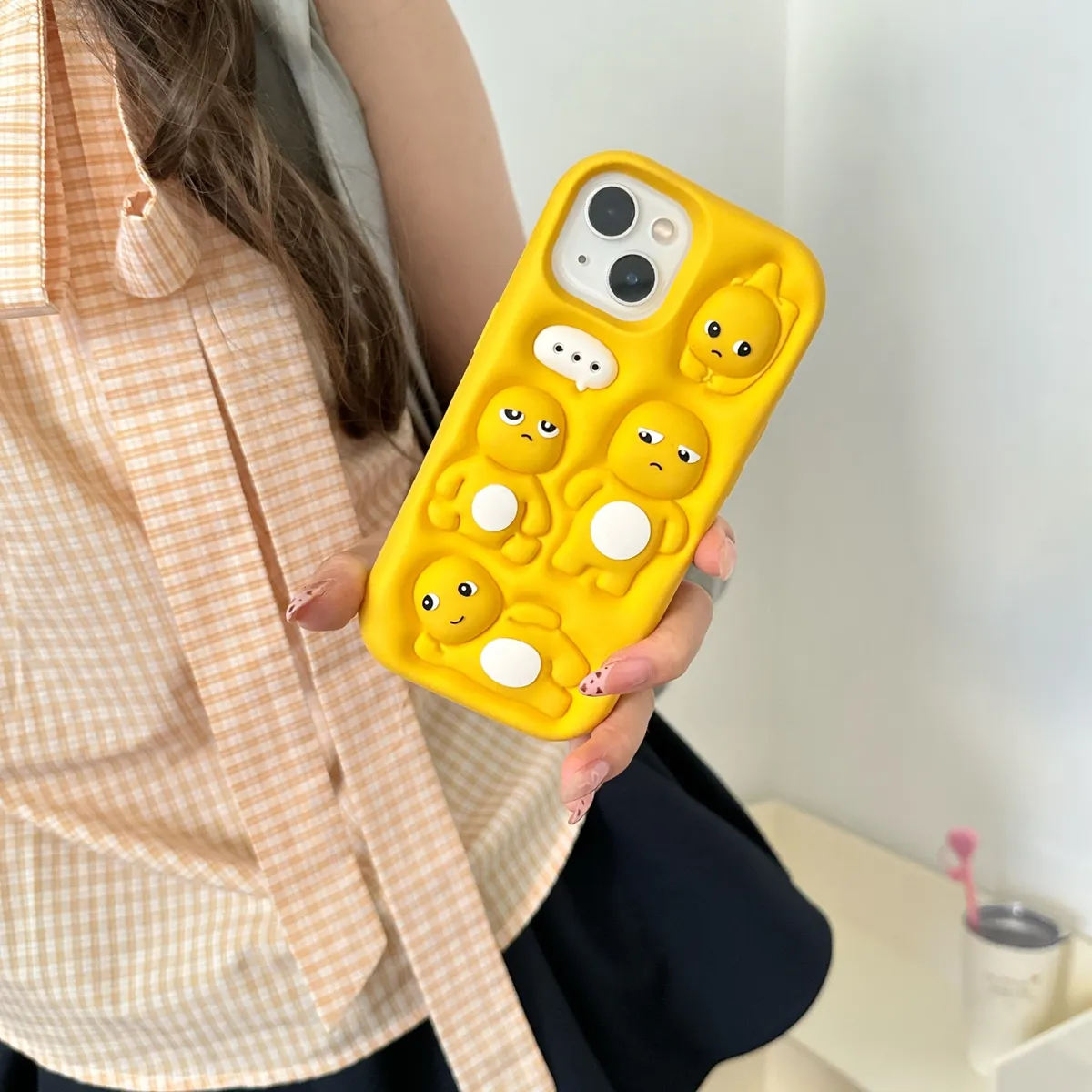 卡通立体可爱奶龙适用iPhone15promax手机壳苹果16pro保护套13硅胶14防摔新款情侣创意软壳 - 图片 9