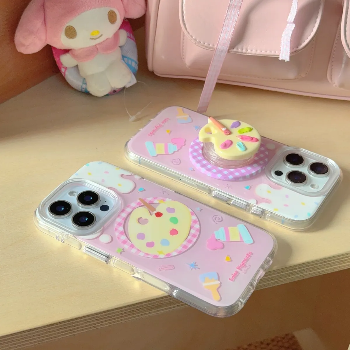 ins绘画盘磁吸适用于苹果16/15promax/iPhone14pro手机壳13趣味创意小众简约ins保护套 - 图片 5