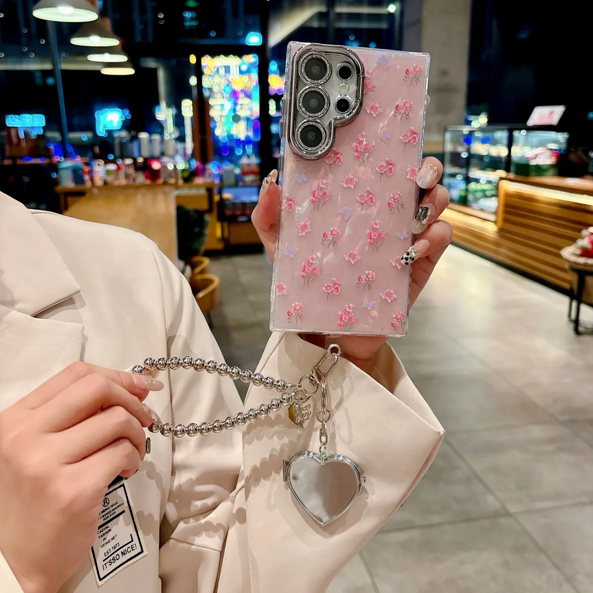 适用三星S25Ultra手机壳新款镜头支架三星galaxyS25补妆镜保护套三星S24Ultra防摔S24卡通创意s25+ - 图片 10