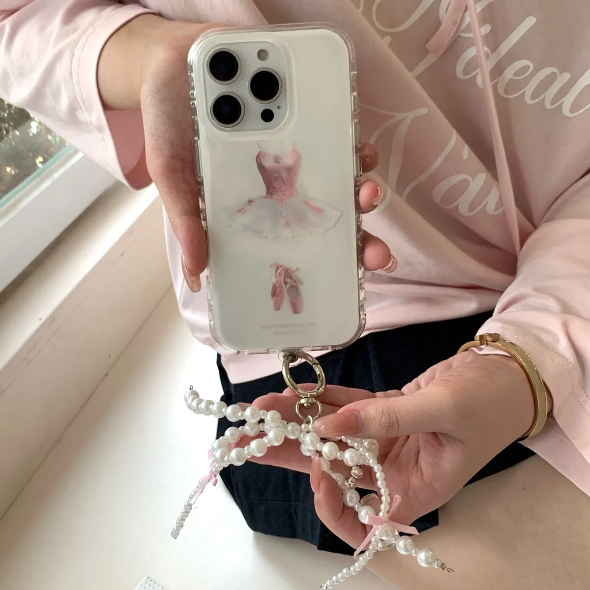 芭蕾裙挂饰适用于苹果16/15/14/13/promax手机壳iphone16promax可爱卡通 - 图片 4