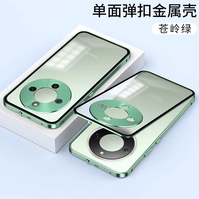 适用于荣耀x70弹扣手机壳金属边框保护套磨砂背板 - 图片 12