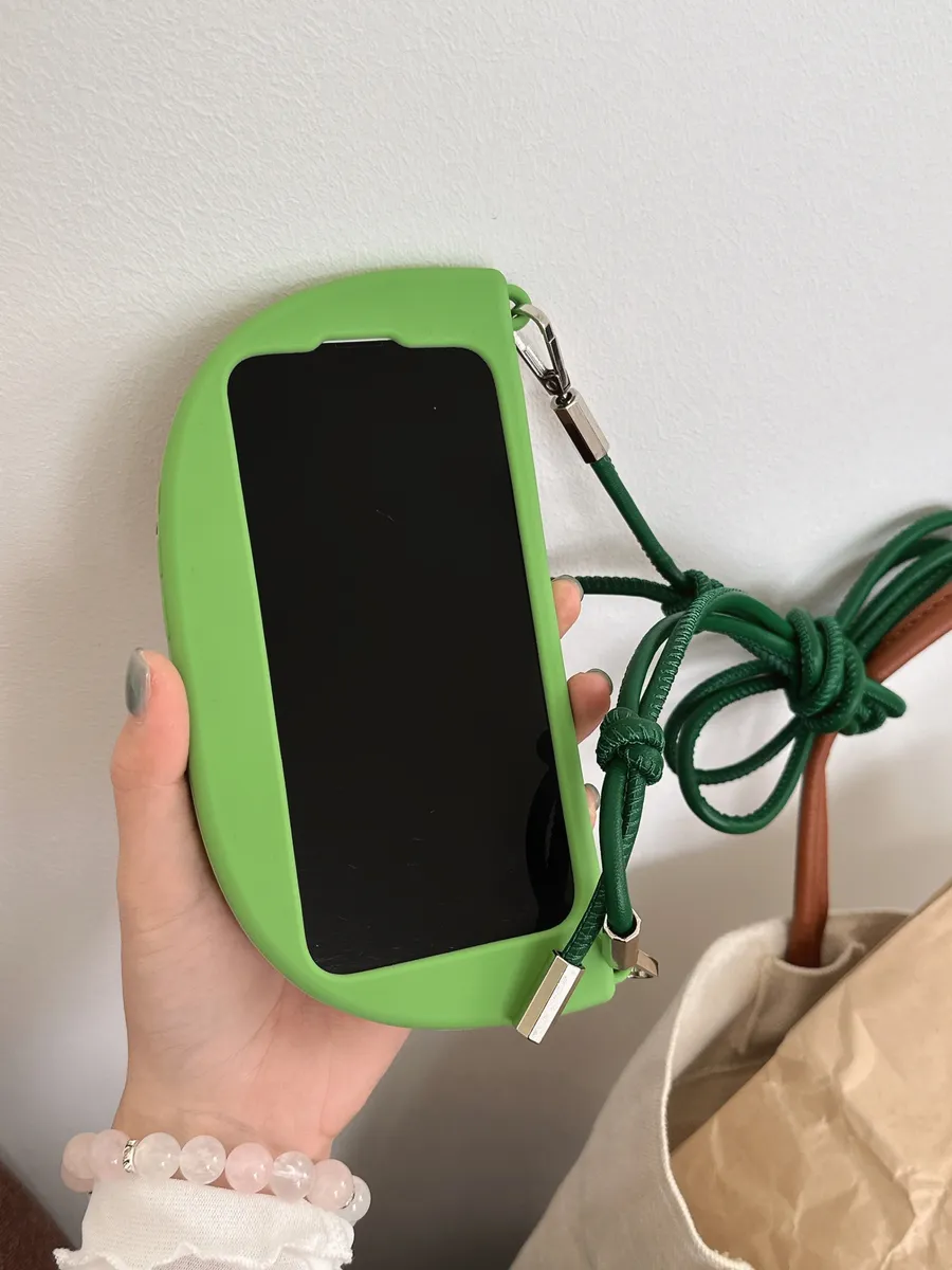 趣味搞怪卡通西瓜支架挂绳苹果iphone16pro max新款15手机壳14pro防摔13pro保护套女全包硅胶情侣可爱硅胶 - 图片 6