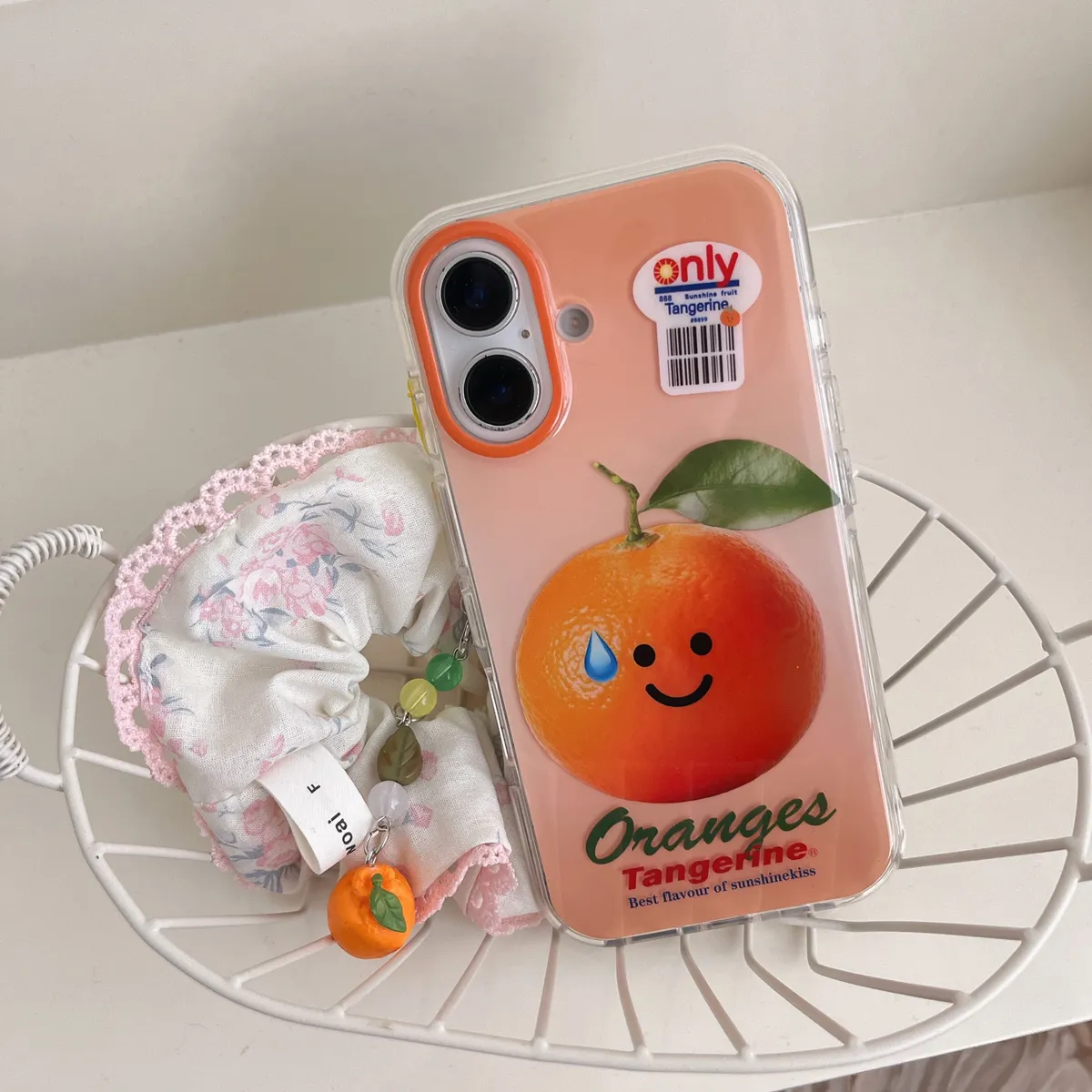气垫IMD水果牛油果链条适用苹果16promax草莓手机壳卡通iphone13新款苹果14pro防摔15ProMax女16pro可爱橘子14/13Pro全包 - 图片 2