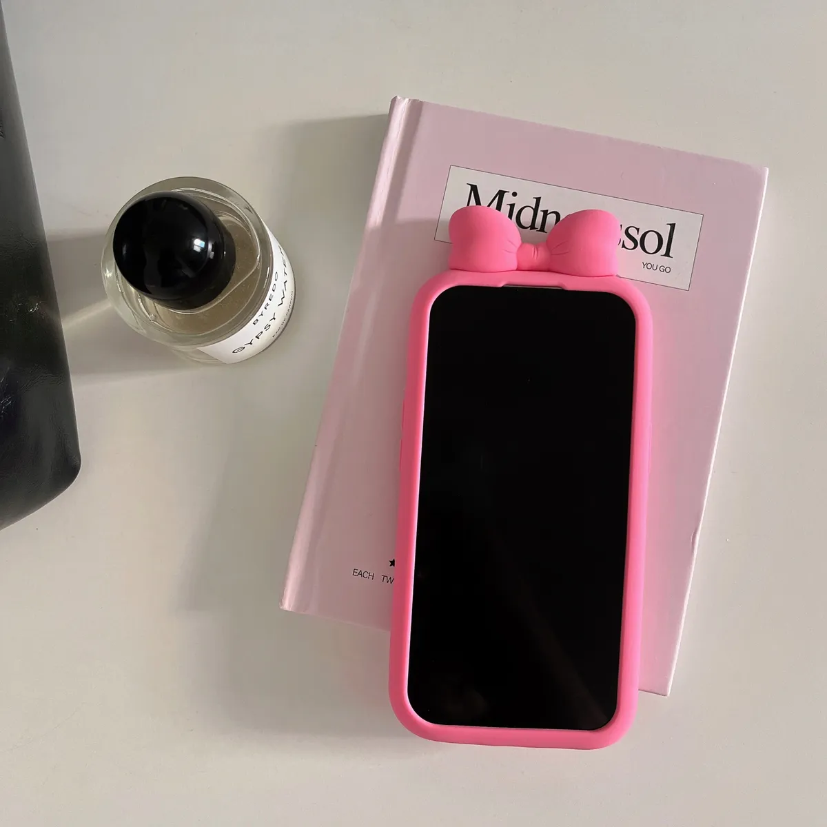 卡通立体可爱蝴蝶结适用iPhone15promax手机壳苹果16pro保护套13硅胶14防摔新款情侣创意软壳 - 图片 4