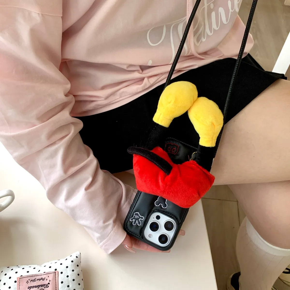 刺绣-米奇适用于苹果16/15/14/13/promax手机壳iphone16promax可爱卡通 - 图片 5