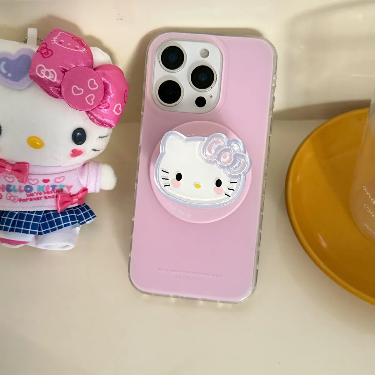 磁吸支架果冻Kitty适用于苹果16/15/14/13/promax手机壳iphone16promax可爱卡通 - 图片 8