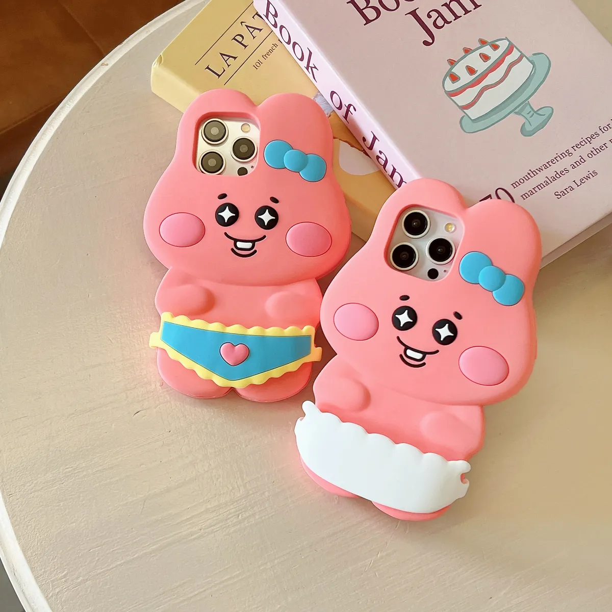 小裤裤粉兔手机壳适用于iPhone 16 Pro Max/16 pro可爱14 Pro/15pro少女心 - 图片 6