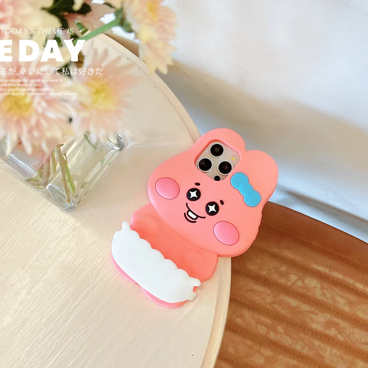 小裤裤粉兔手机壳适用于iPhone 16 Pro Max/16 pro可爱14 Pro/15pro少女心 - 图片 8