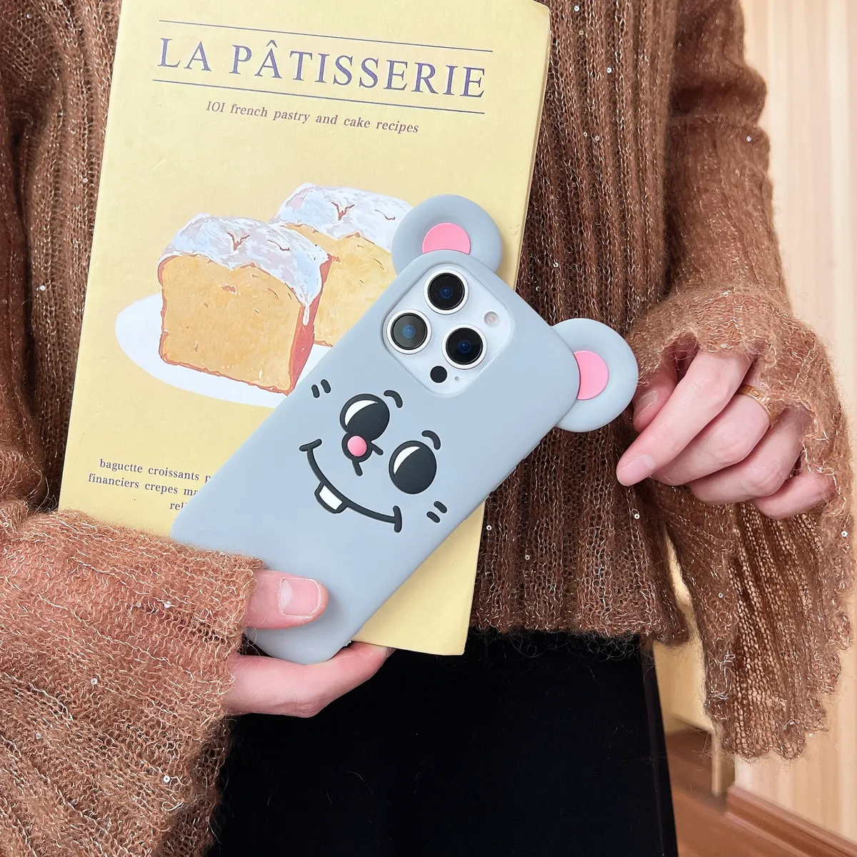 老鼠手机壳适用于iPhone16/16pro全包保护套15pro/15ins风13/14 - 图片 8