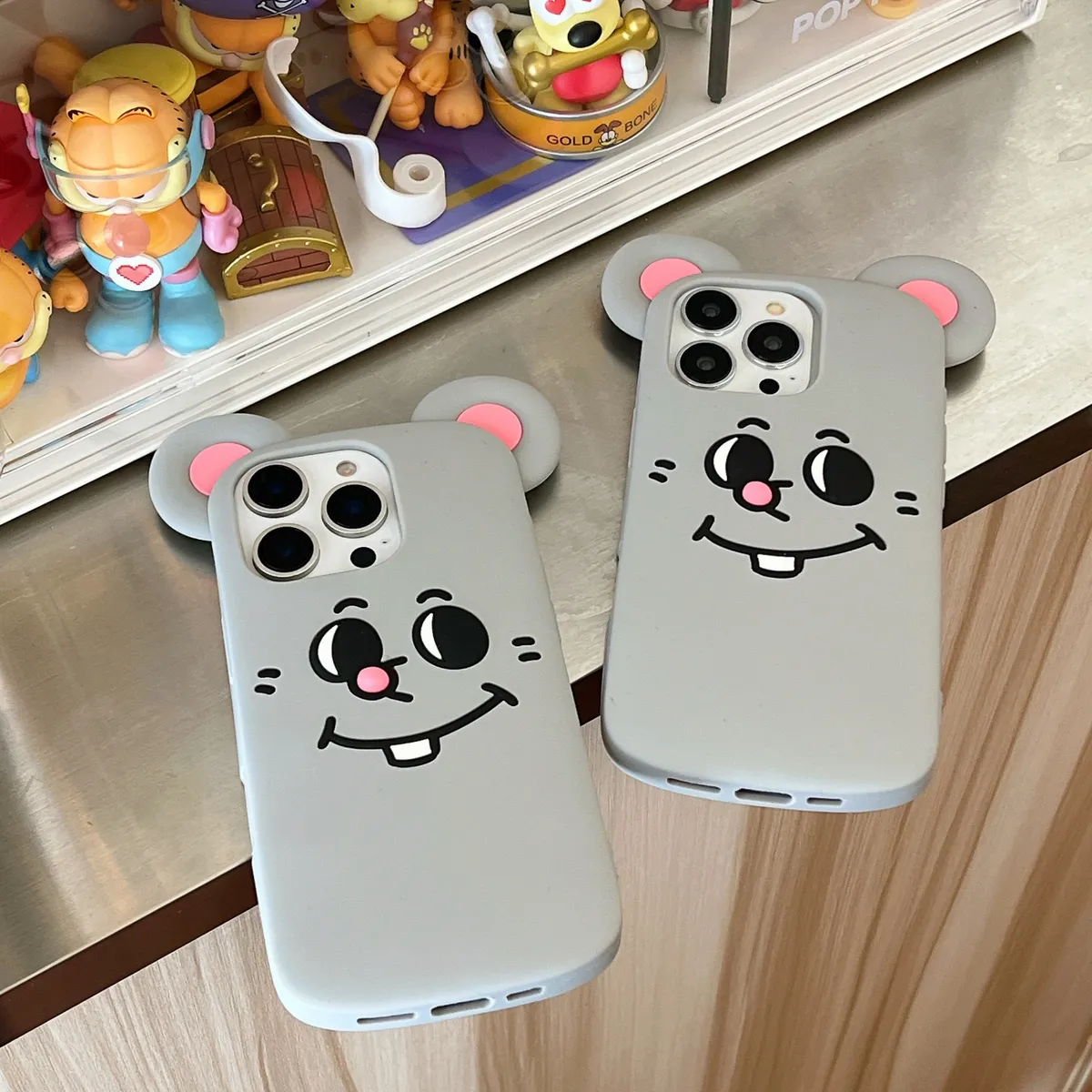 老鼠手机壳适用于iPhone16/16pro全包保护套15pro/15ins风13/14 - 图片 2