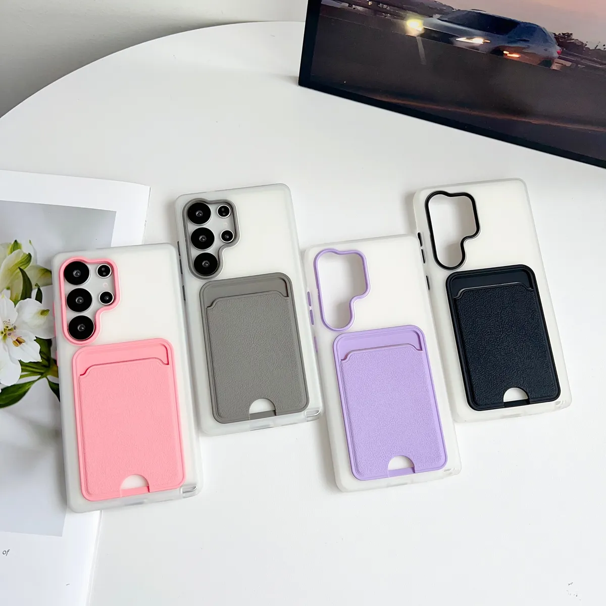 适用iPhone15pro卡包手机壳新款苹果14promaxTPU13插卡槽12卡套一体11女款x可mini门禁卡7带卡包IP17 PRO MAX - 图片 4