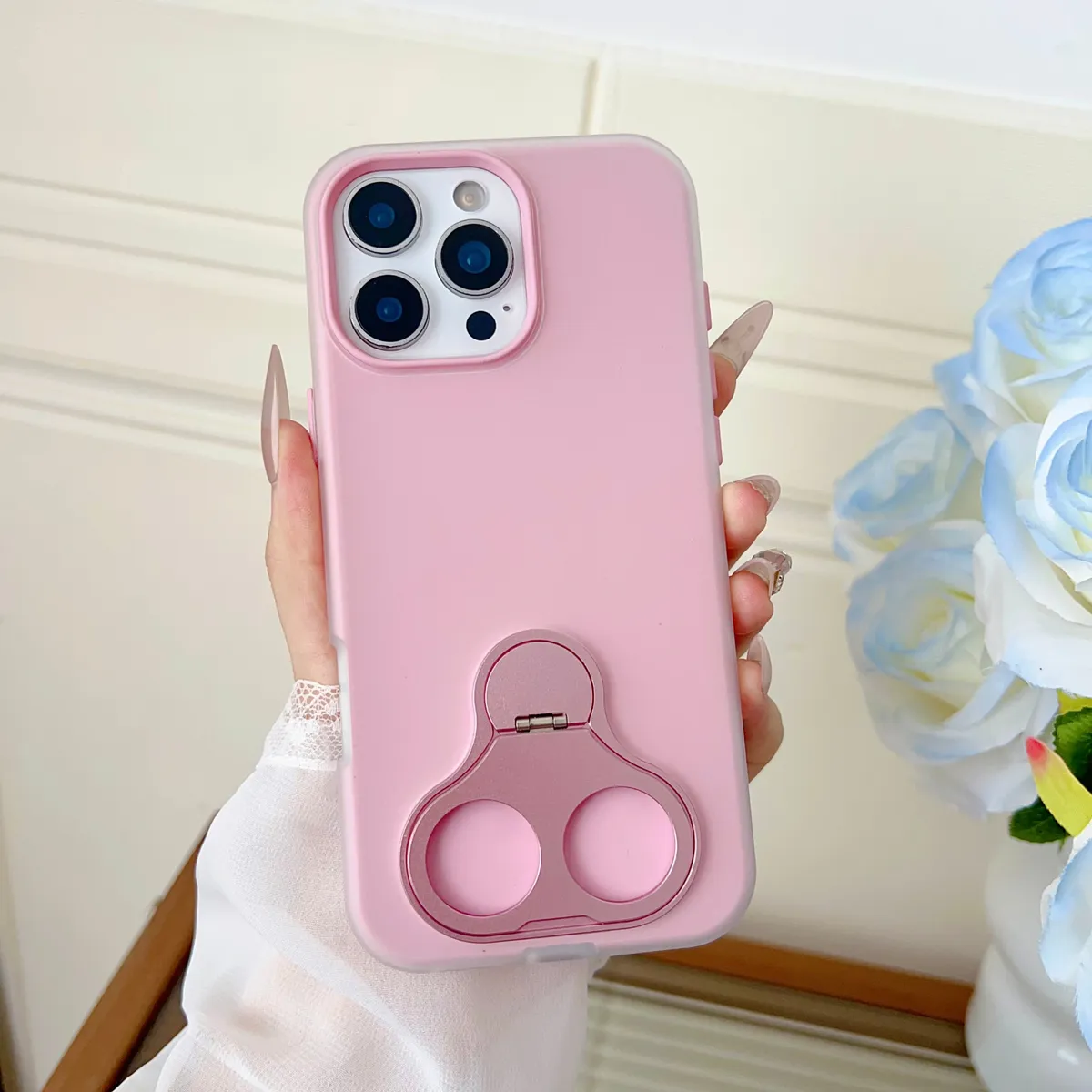 支架二合一硬壳适用16promax苹果15pro手机壳iPhone13新款14promax全包防摔16简约保护套14男女 - 图片 4