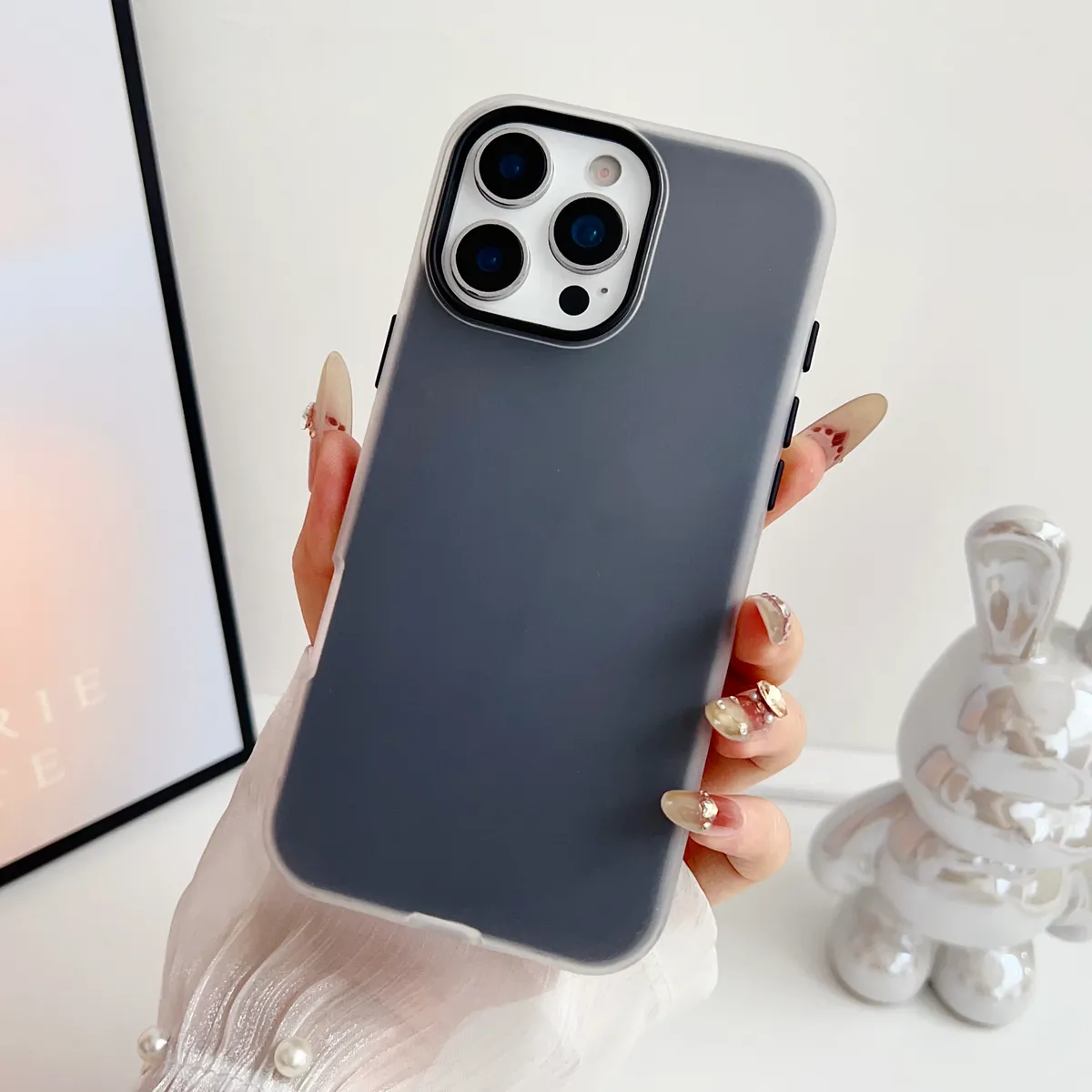 网红同款闪粉果冻壳纯色简约适用iphone13手机壳16 PRO MAX二合一苹果14promax少女11防摔xr时尚15保护套硬壳16新款 - 图片 10