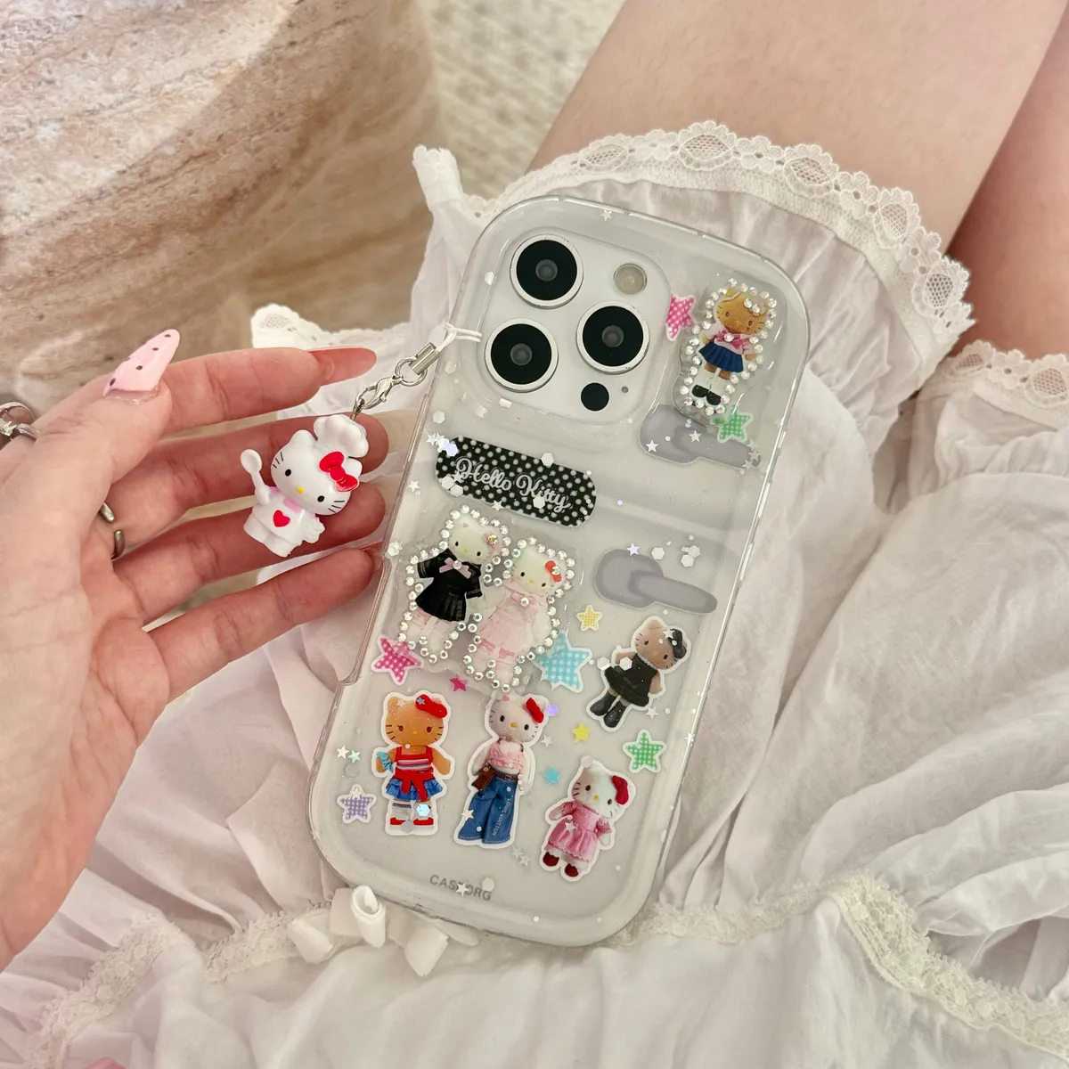 长腿hellokitty冰箱适用可爱16ProMax苹果手机壳iPhone15Pro14pm卡通系13保护套 - 图片 4