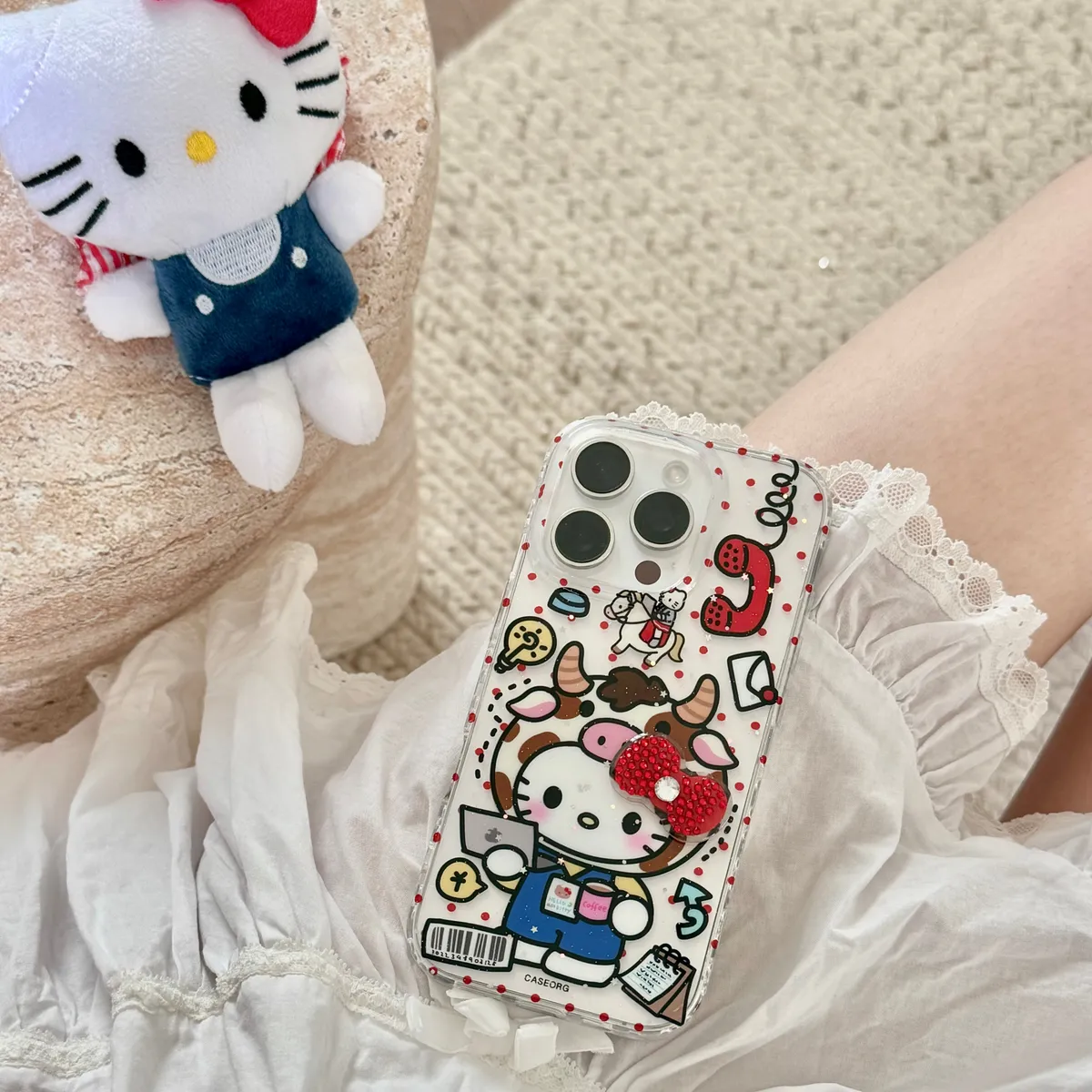 上班牛马Hellokitty适用可爱16ProMax苹果手机壳iPhone15Pro14pm卡通系13保护套 - 图片 7