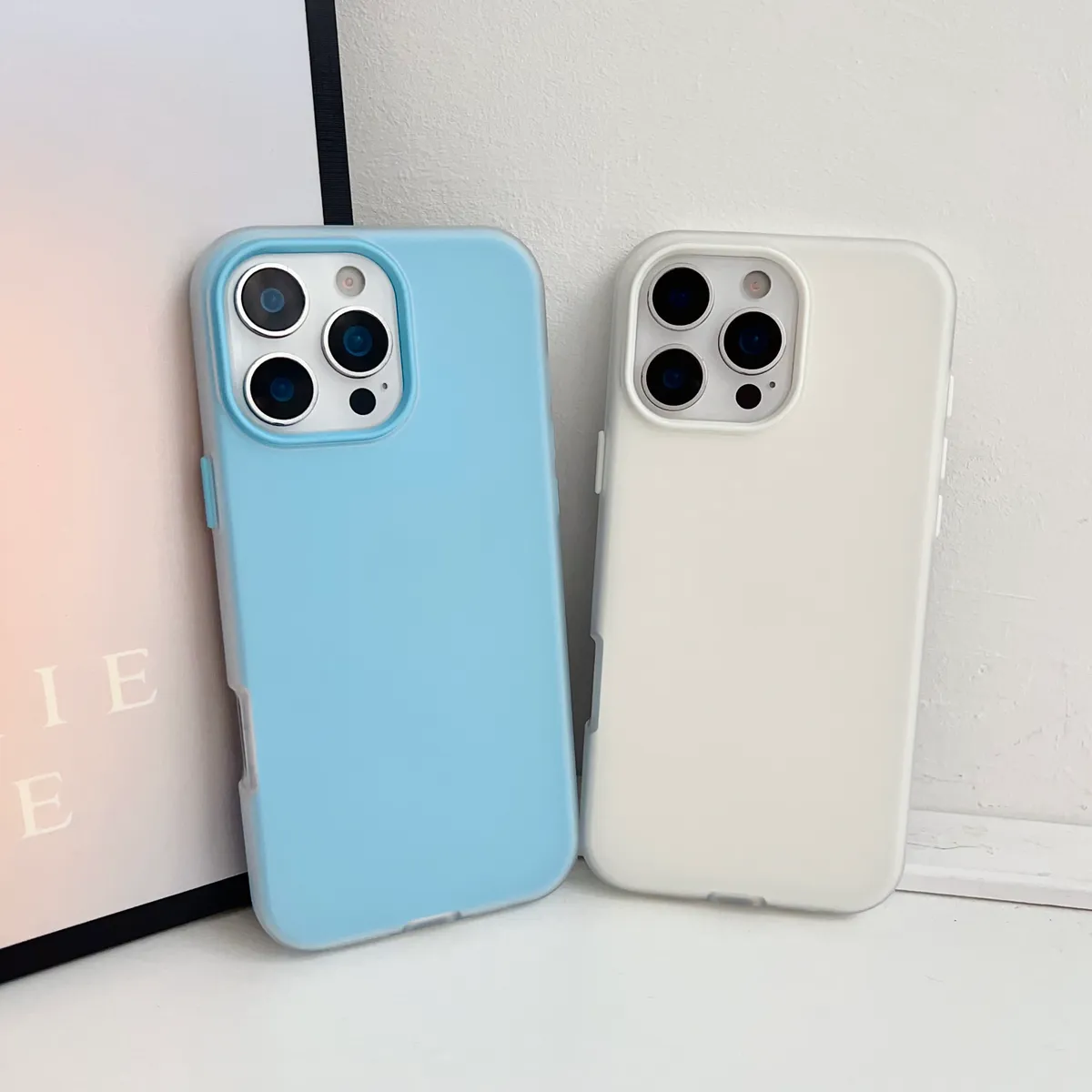 网红同款闪粉果冻壳纯色简约适用iphone13手机壳16 PRO MAX二合一苹果14promax少女11防摔xr时尚15保护套硬壳16新款 - 图片 7