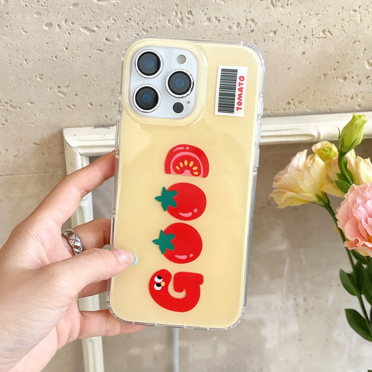 双层imd触摸ai按键番茄适用苹果16手机壳IPhone15promax简约ind英文good - 图片 5