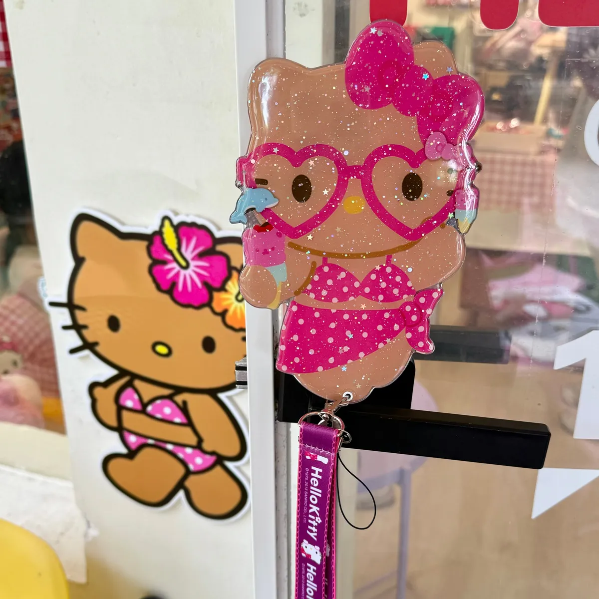 斜背推拉镜子黑皮海岛比基尼helloKitty适用16ProMax苹果手机壳iPhone15Pro防摔13p男女款15保护套 - 图片 10