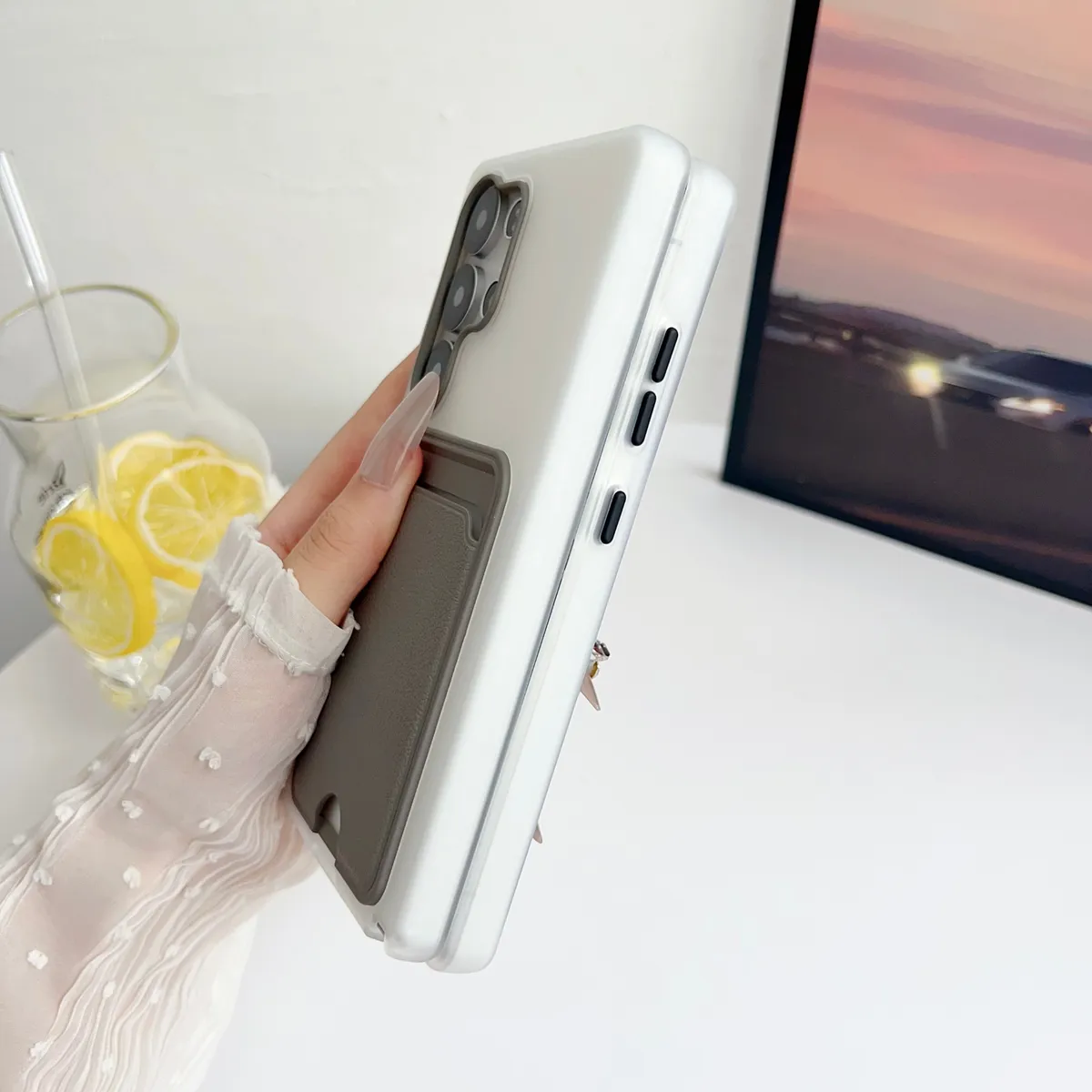 适用iPhone15pro卡包手机壳新款苹果14promaxTPU13插卡槽12卡套一体11女款x可mini门禁卡7带卡包IP17 PRO MAX - 图片 7