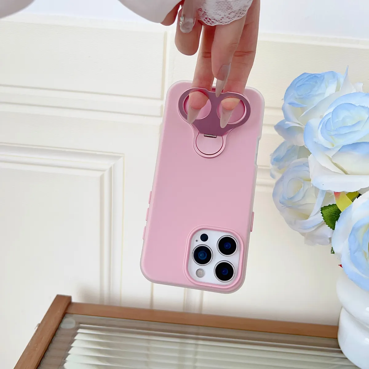 支架二合一硬壳适用16promax苹果15pro手机壳iPhone13新款14promax全包防摔16简约保护套14男女 - 图片 7
