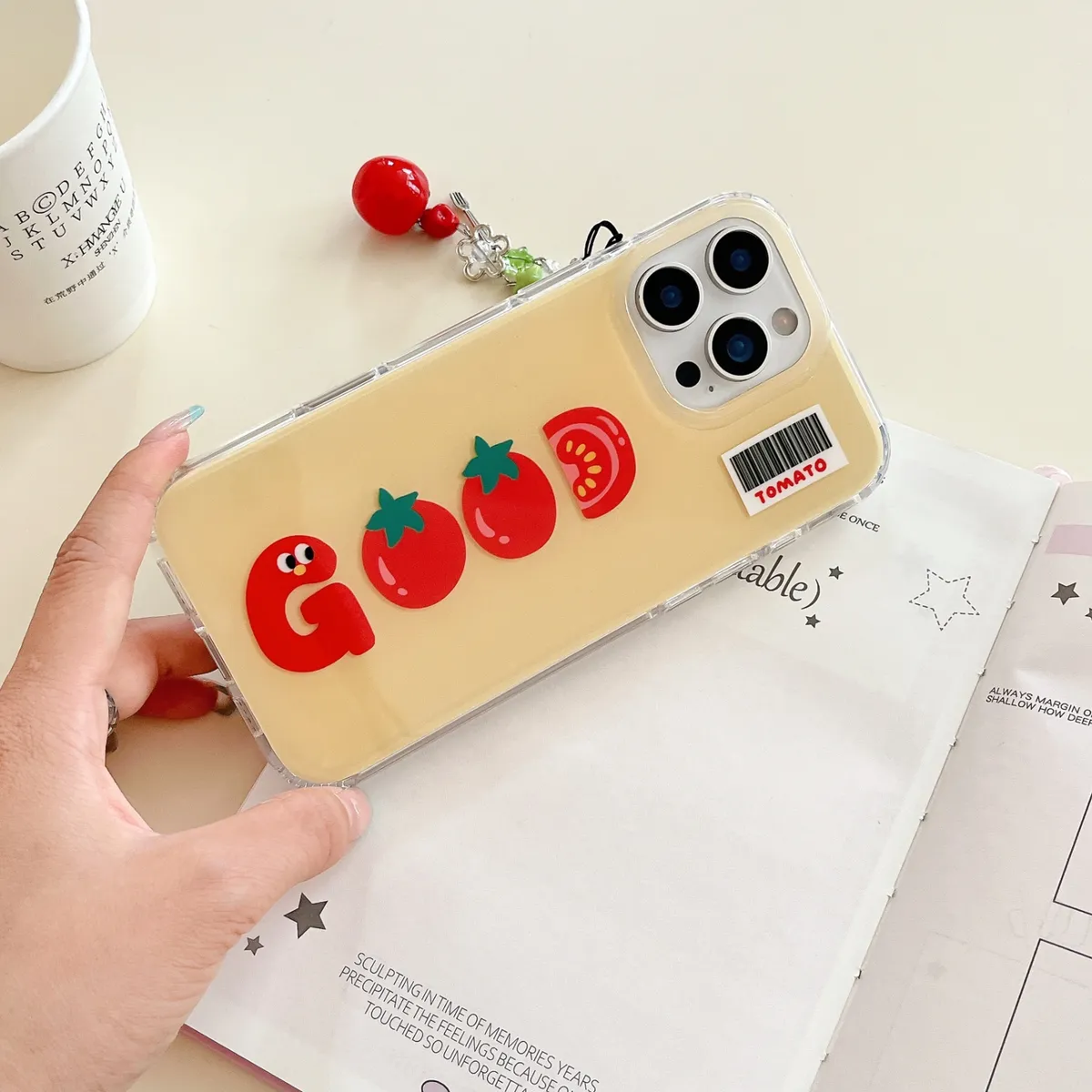 双层imd触摸ai按键番茄适用苹果16手机壳IPhone15promax简约ind英文good - 图片 7