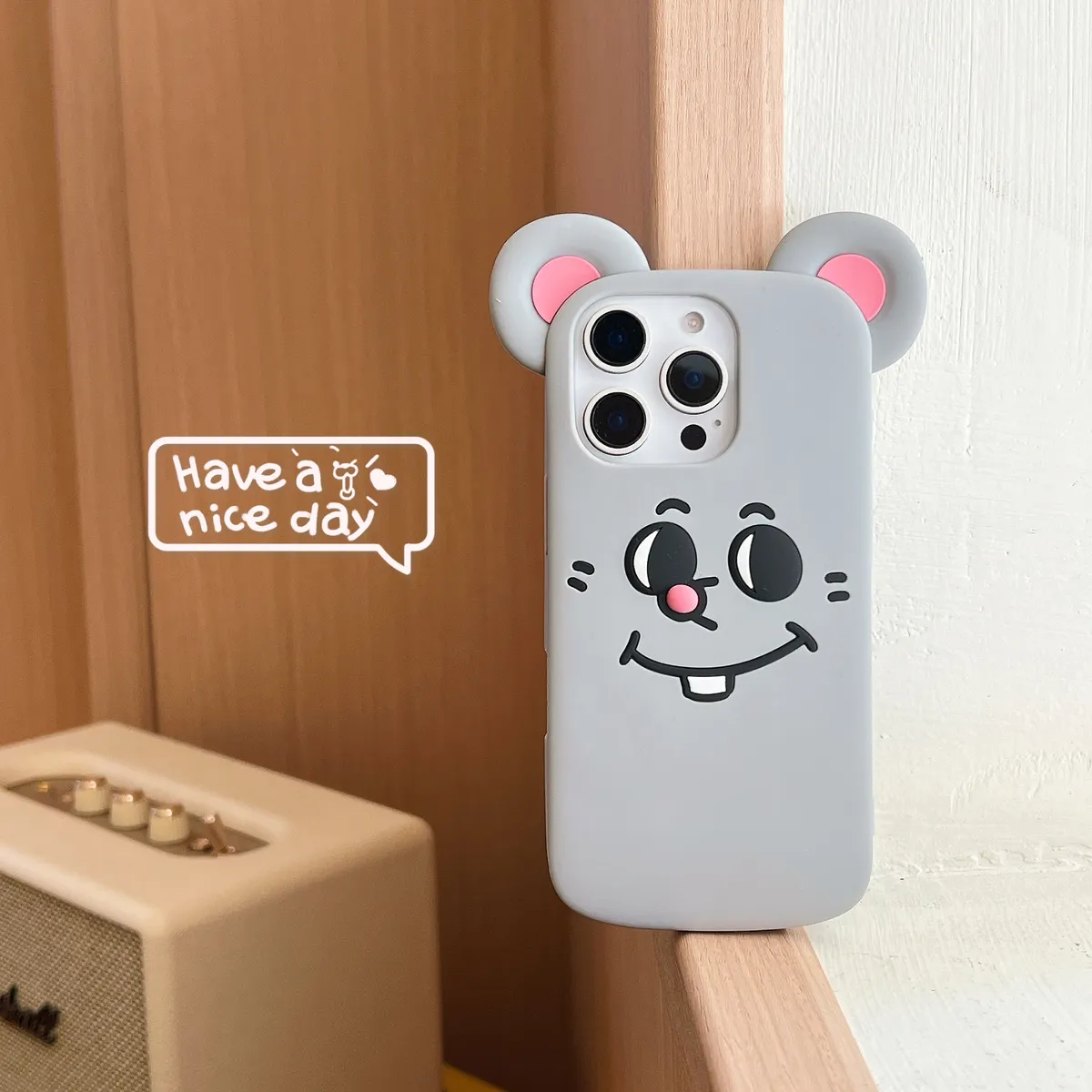 老鼠手机壳适用于iPhone16/16pro全包保护套15pro/15ins风13/14 - 图片 5