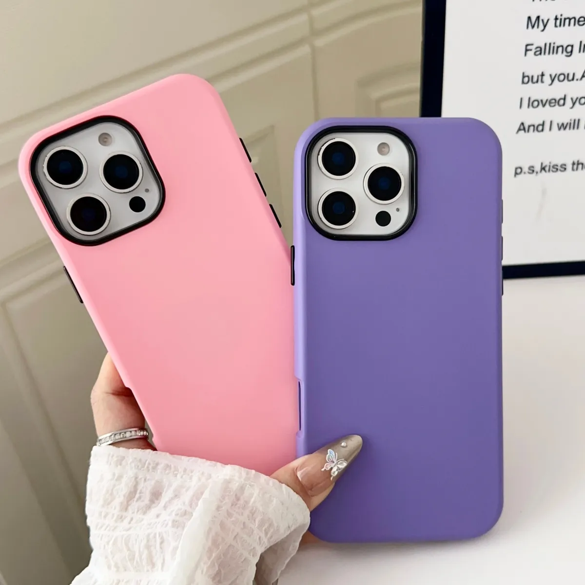 ins果冻壳适用iPhone15ProMax苹果14手机壳13pro新款11三合一12纯色13硬壳14promax男女15Plus防摔套大孔