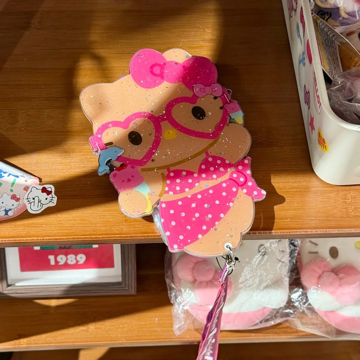 斜背推拉镜子黑皮海岛比基尼helloKitty适用16ProMax苹果手机壳iPhone15Pro防摔13p男女款15保护套 - 图片 9