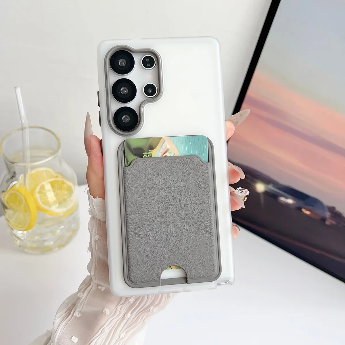 适用iPhone15pro卡包手机壳新款苹果14promaxTPU13插卡槽12卡套一体11女款x可mini门禁卡7带卡包IP17 PRO MAX - 图片 8