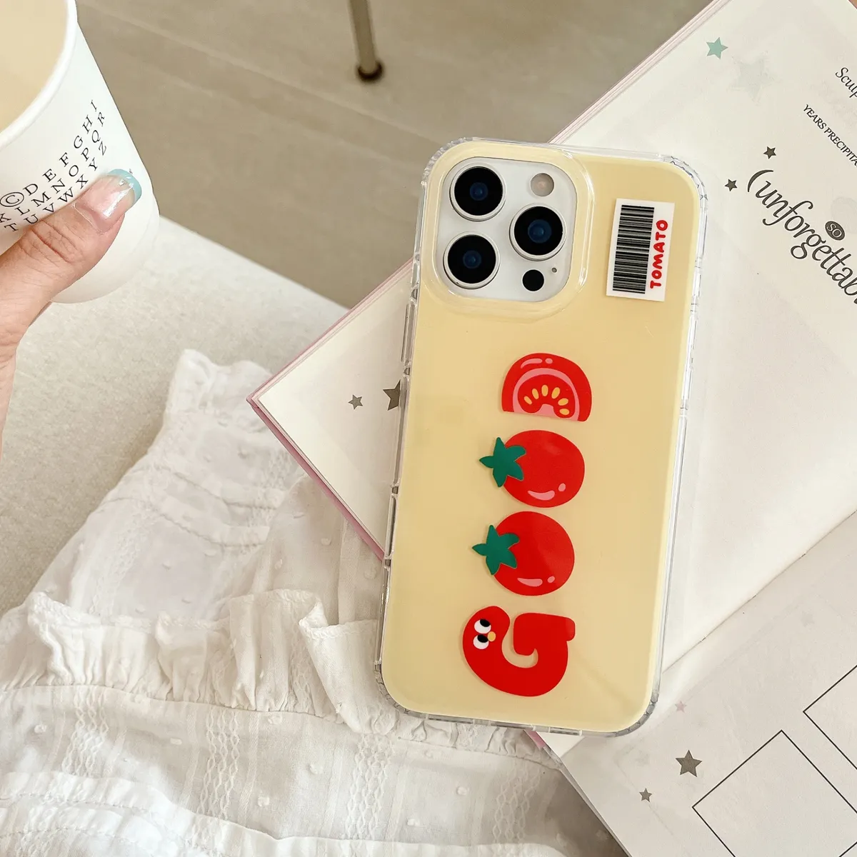 双层imd触摸ai按键番茄适用苹果16手机壳IPhone15promax简约ind英文good - 图片 6