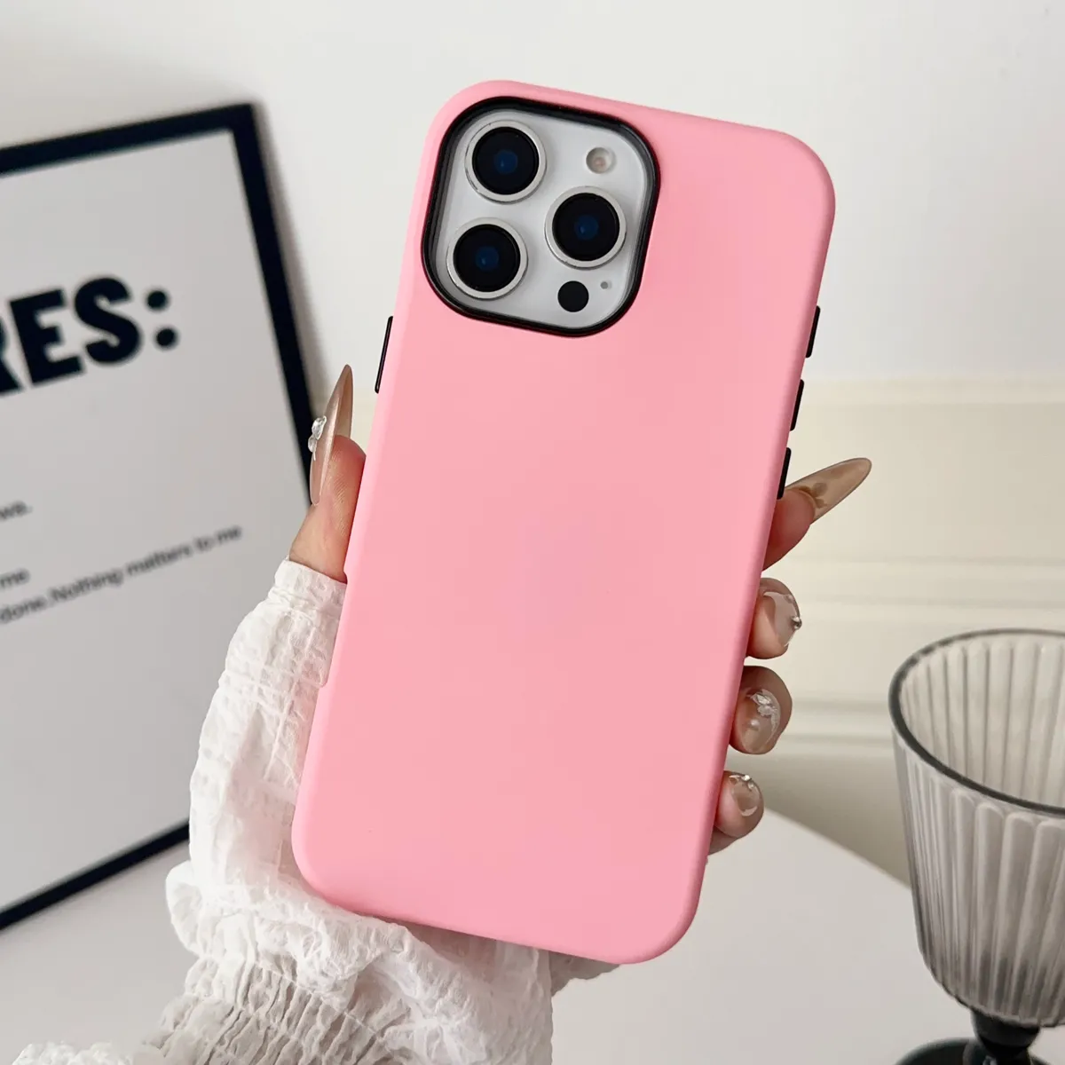 ins果冻壳适用iPhone15ProMax苹果14手机壳13pro新款11三合一12纯色13硬壳14promax男女15Plus防摔套大孔 - 图片 9