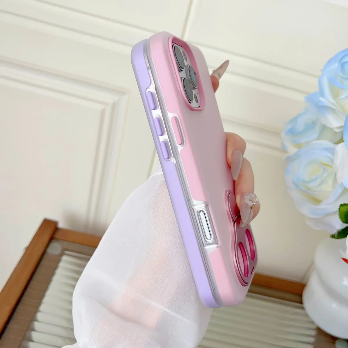 支架二合一硬壳适用16promax苹果15pro手机壳iPhone13新款14promax全包防摔16简约保护套14男女 - 图片 6