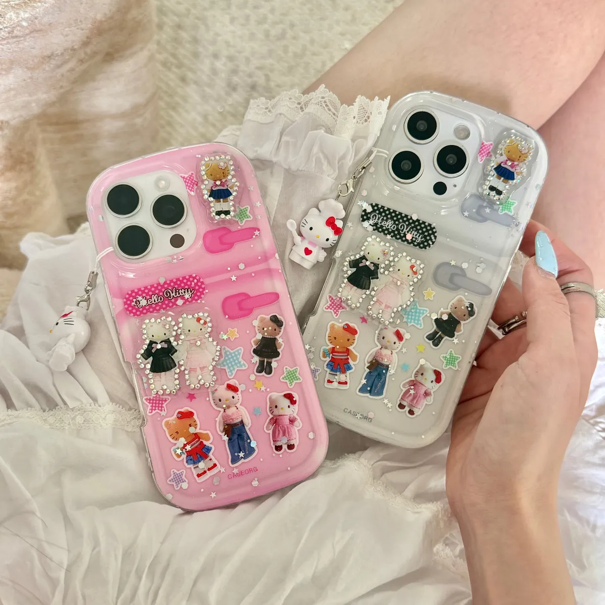 长腿hellokitty冰箱适用可爱16ProMax苹果手机壳iPhone15Pro14pm卡通系13保护套 - 图片 3
