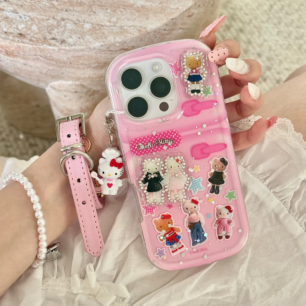 长腿hellokitty冰箱适用可爱16ProMax苹果手机壳iPhone15Pro14pm卡通系13保护套