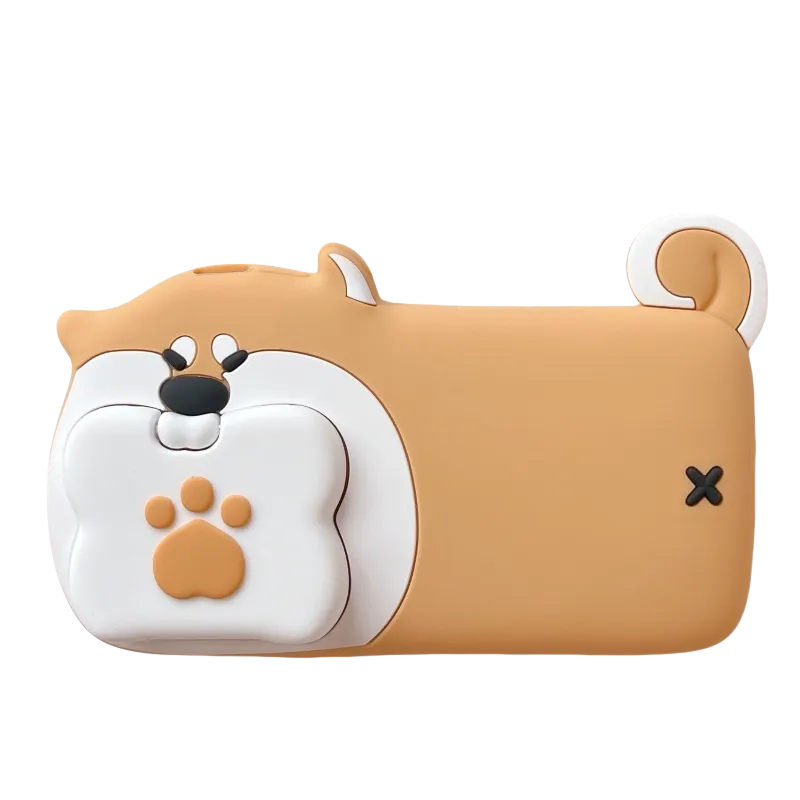 创意狗咬骨头适用iPhone16promax手机壳苹果15卡通翻盖14防摔硅胶 - 图片 3