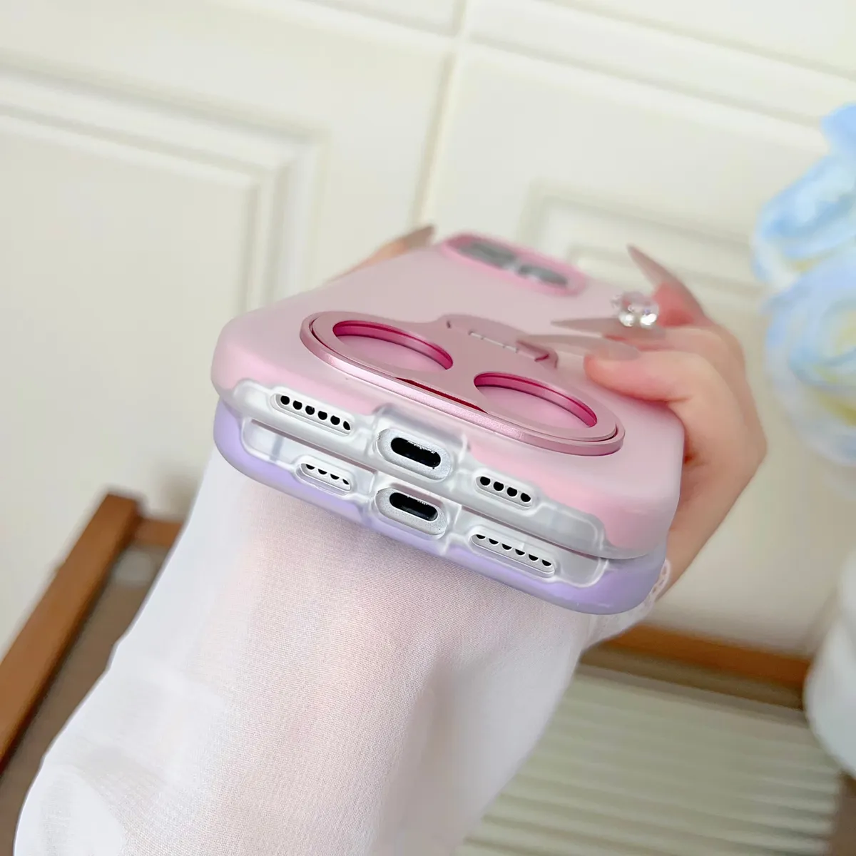 支架二合一硬壳适用16promax苹果15pro手机壳iPhone13新款14promax全包防摔16简约保护套14男女 - 图片 9