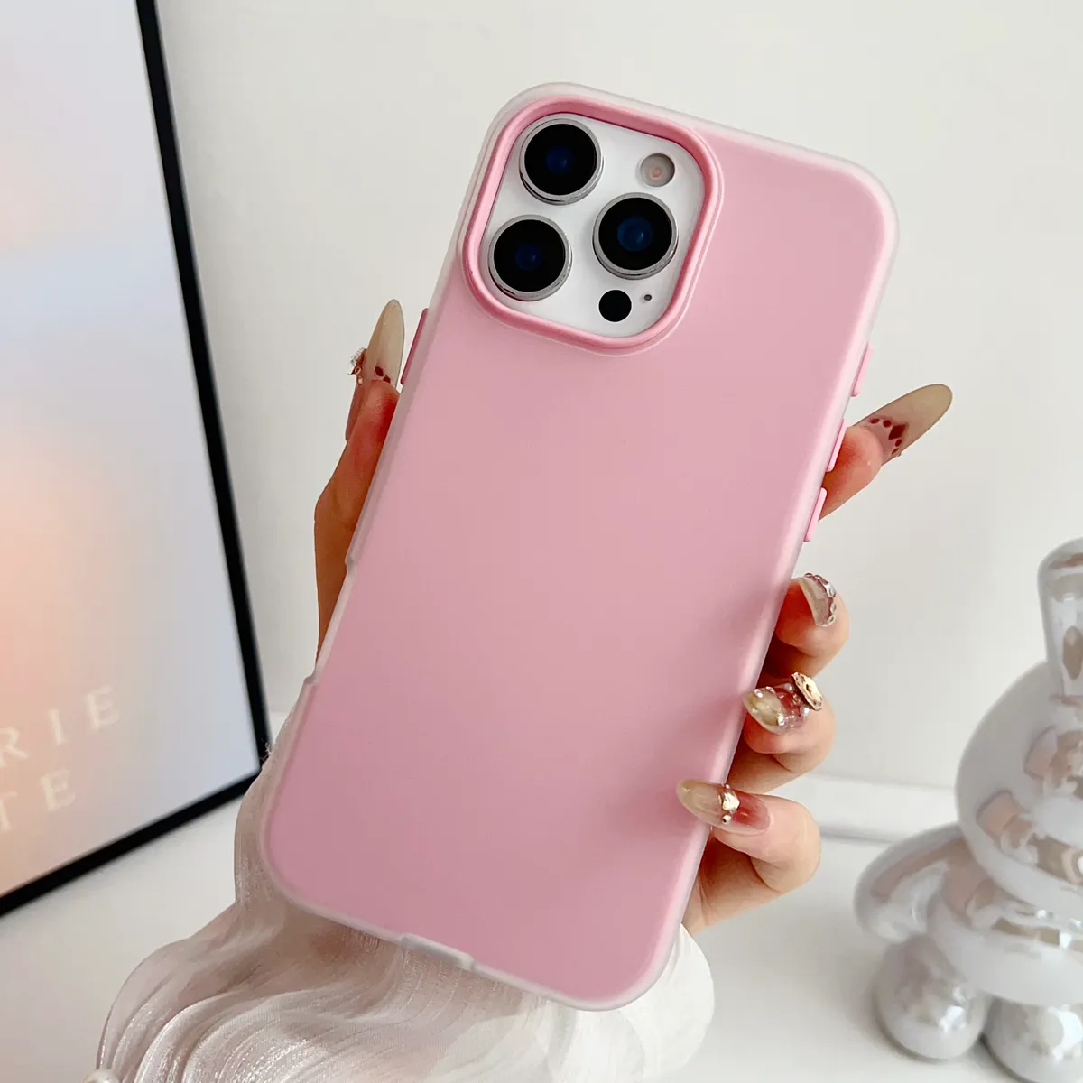 网红同款闪粉果冻壳纯色简约适用iphone13手机壳16 PRO MAX二合一苹果14promax少女11防摔xr时尚15保护套硬壳16新款 - 图片 9