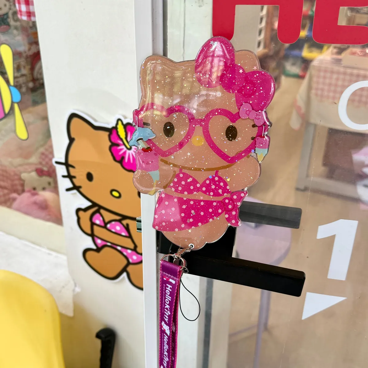 斜背推拉镜子黑皮海岛比基尼helloKitty适用16ProMax苹果手机壳iPhone15Pro防摔13p男女款15保护套