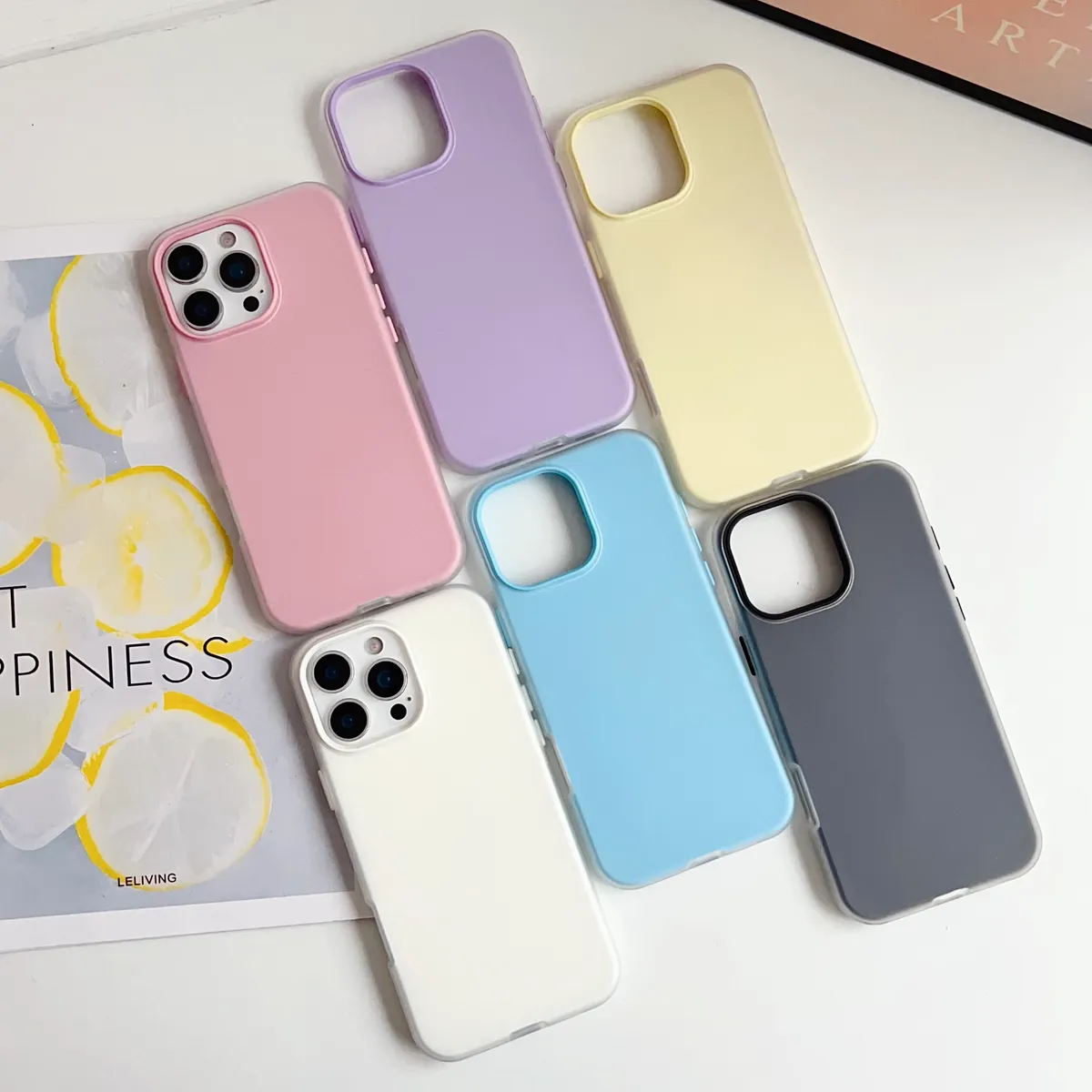 网红同款闪粉果冻壳纯色简约适用iphone13手机壳16 PRO MAX二合一苹果14promax少女11防摔xr时尚15保护套硬壳16新款 - 图片 5