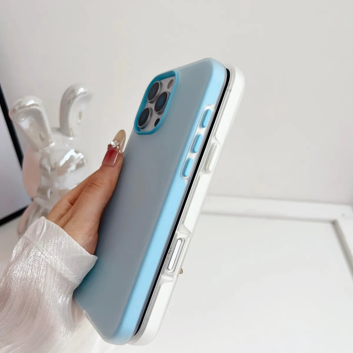 网红同款闪粉果冻壳纯色简约适用iphone13手机壳16 PRO MAX二合一苹果14promax少女11防摔xr时尚15保护套硬壳16新款 - 图片 8