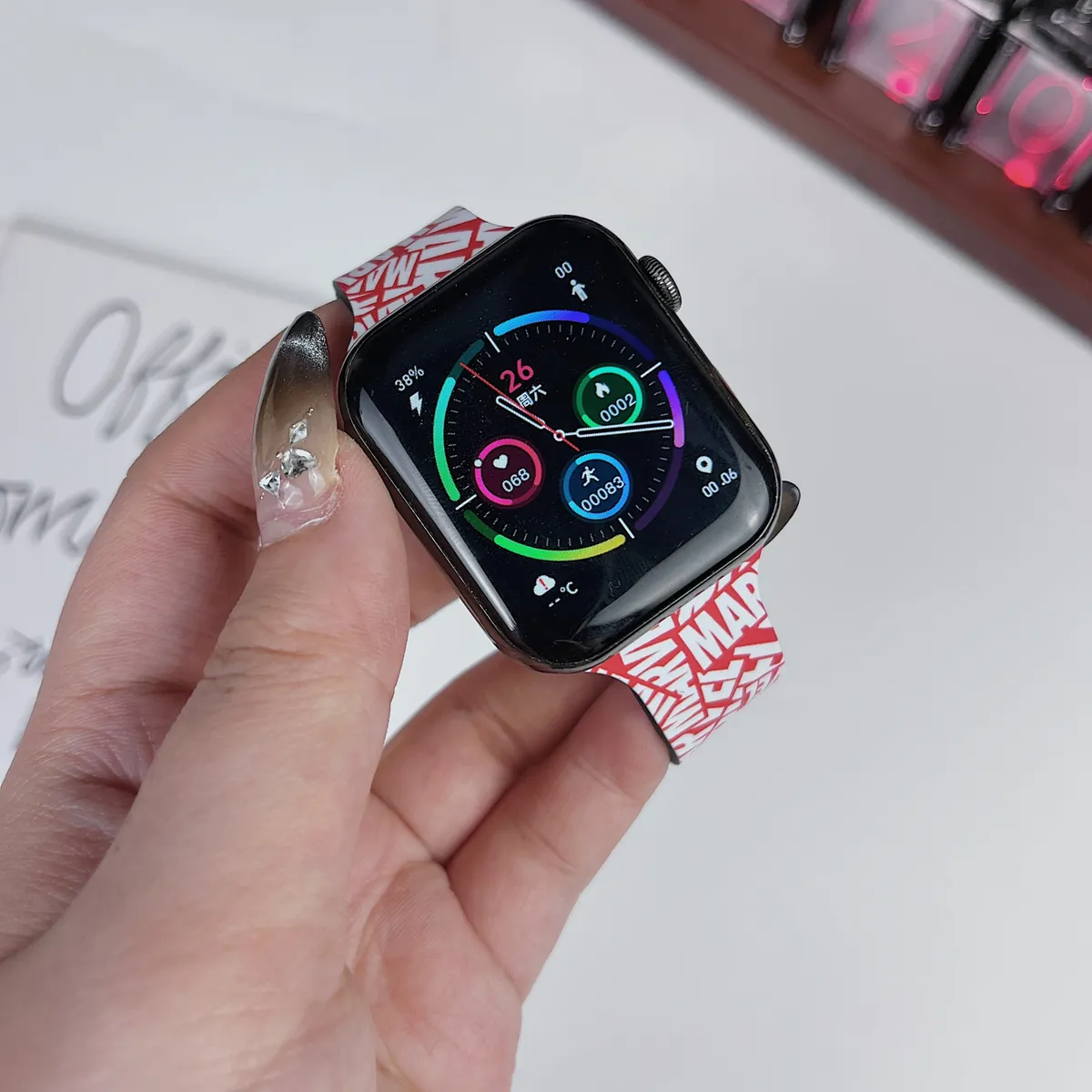 苹果-CASETiFY表带死侍金刚狼蝙蝠侠-硅胶材质适用S1-S10腕带S9高级感表带S8