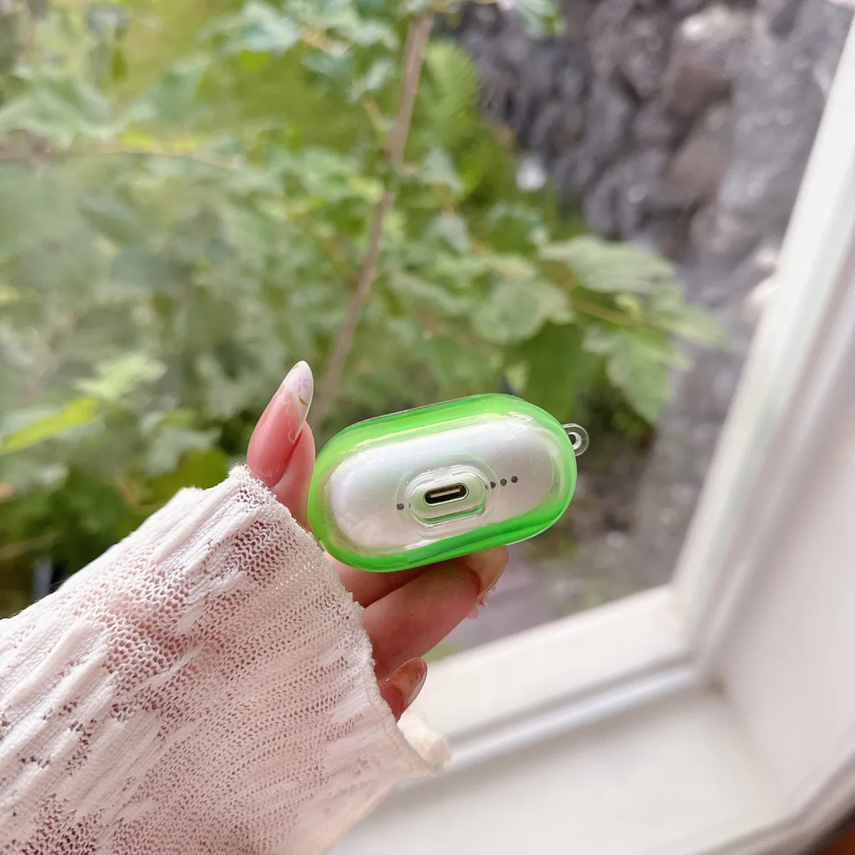 适用苹果AirPods4保护套airpodsPro2无线蓝牙耳机壳软airpods3pro二三四代分体式1/2/3/4夜光流沙耳机壳防摔新款 - 图片 6