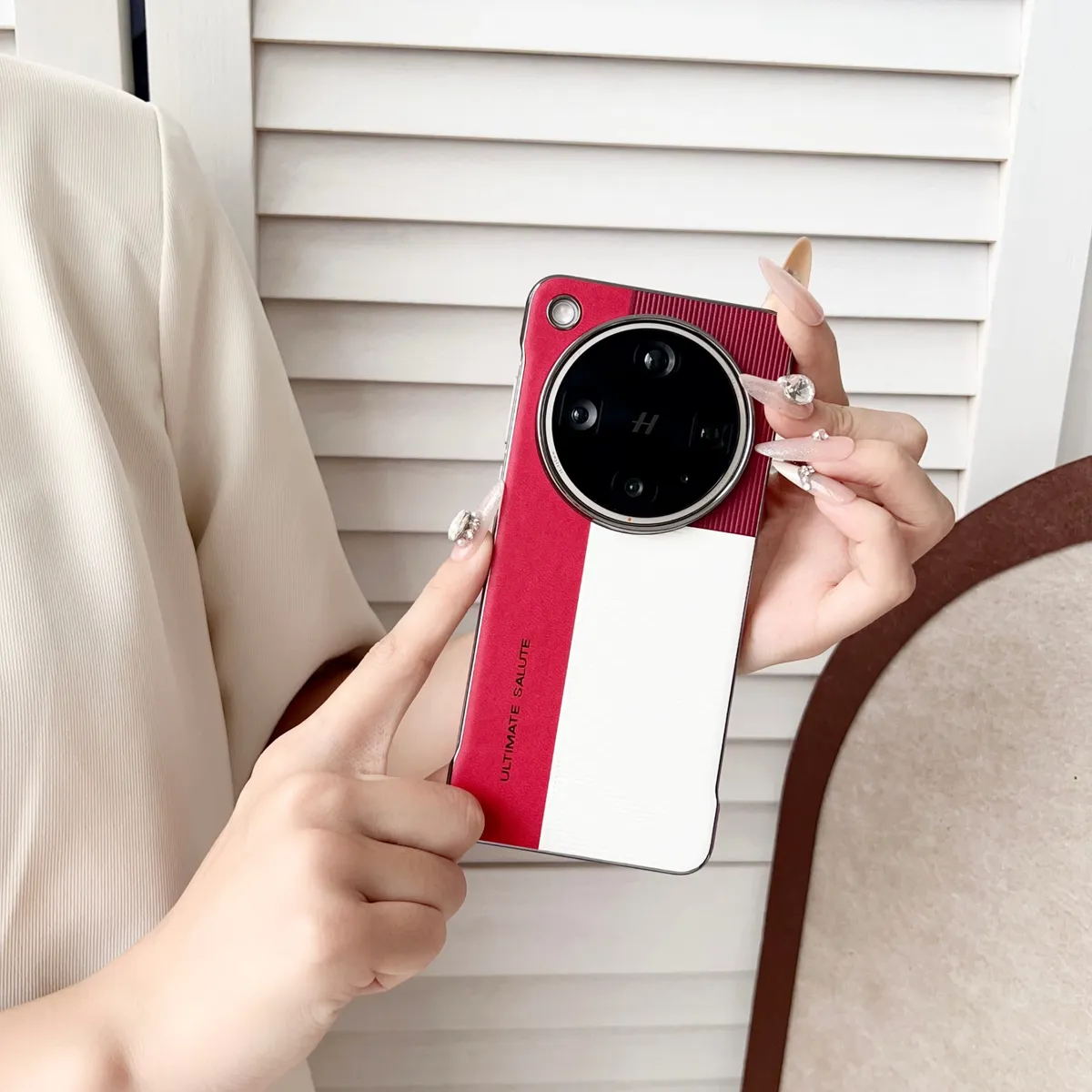 适用于OPPOX8系列型格红绿三色拼接手机壳 - 图片 9