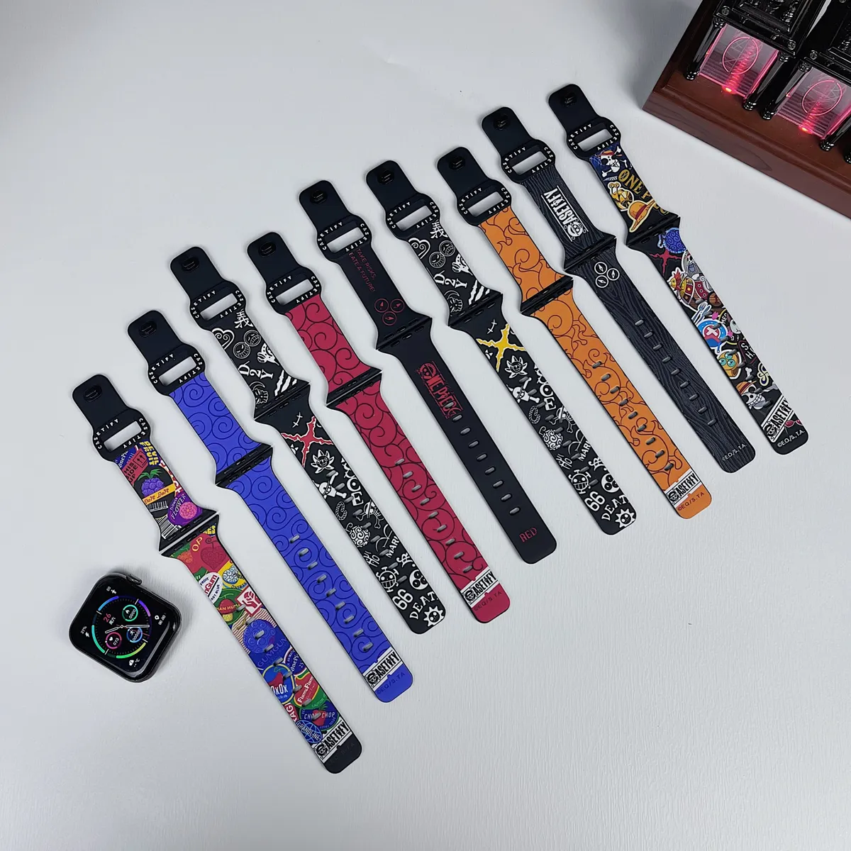 苹果-CASETiFY表带海贼王联名-硅胶材质适用S1-S10腕带S9高级感表带S8 - 图片 7