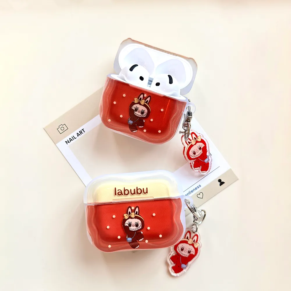 可爱波点拉布布适用Airpods4代耳机保护套pro2二三代苹果蓝牙3代 - 图片 5
