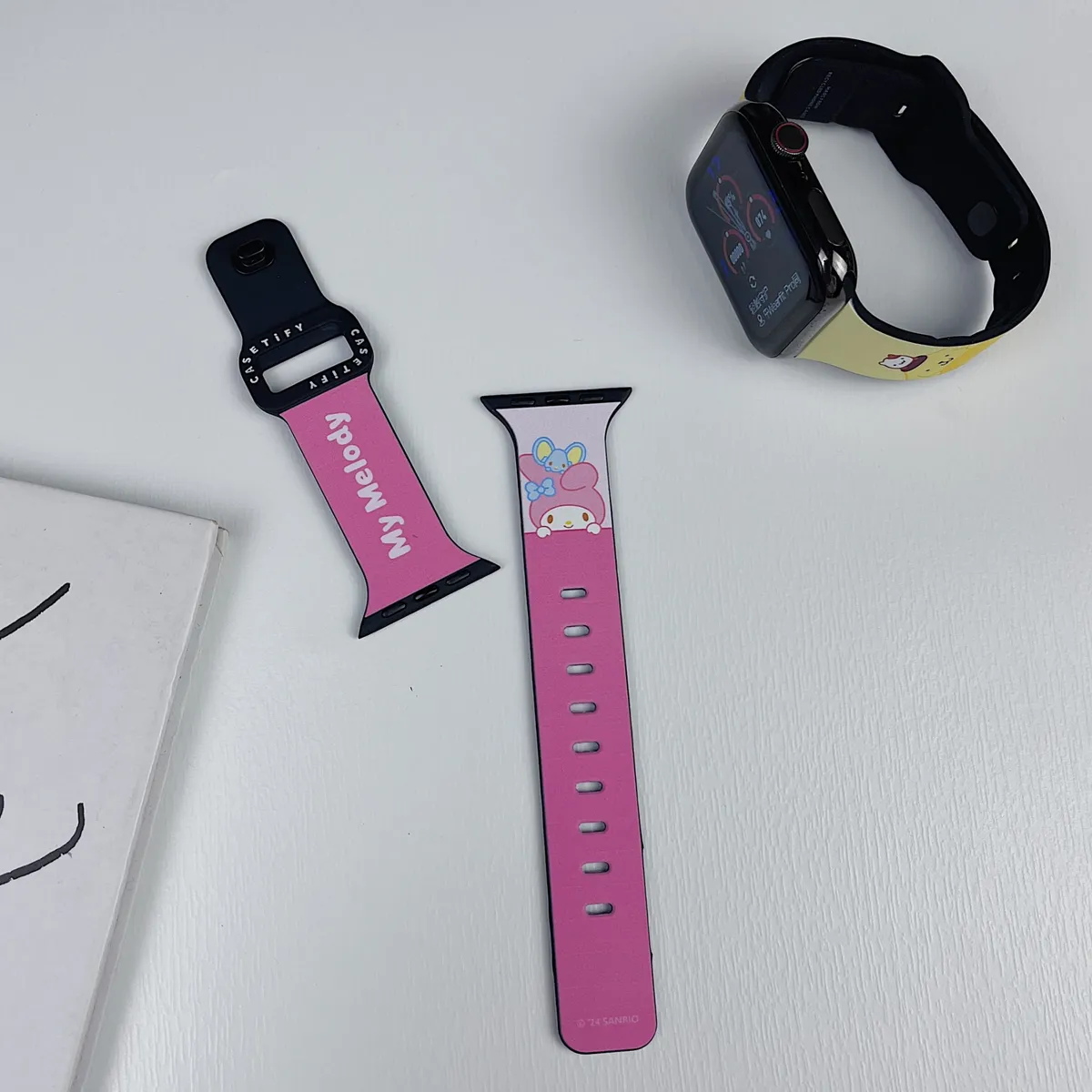 苹果-CASETiFY表带彩色三丽鸥-硅胶材质适用S1-S10腕带S9高级感表带S8 - 图片 6