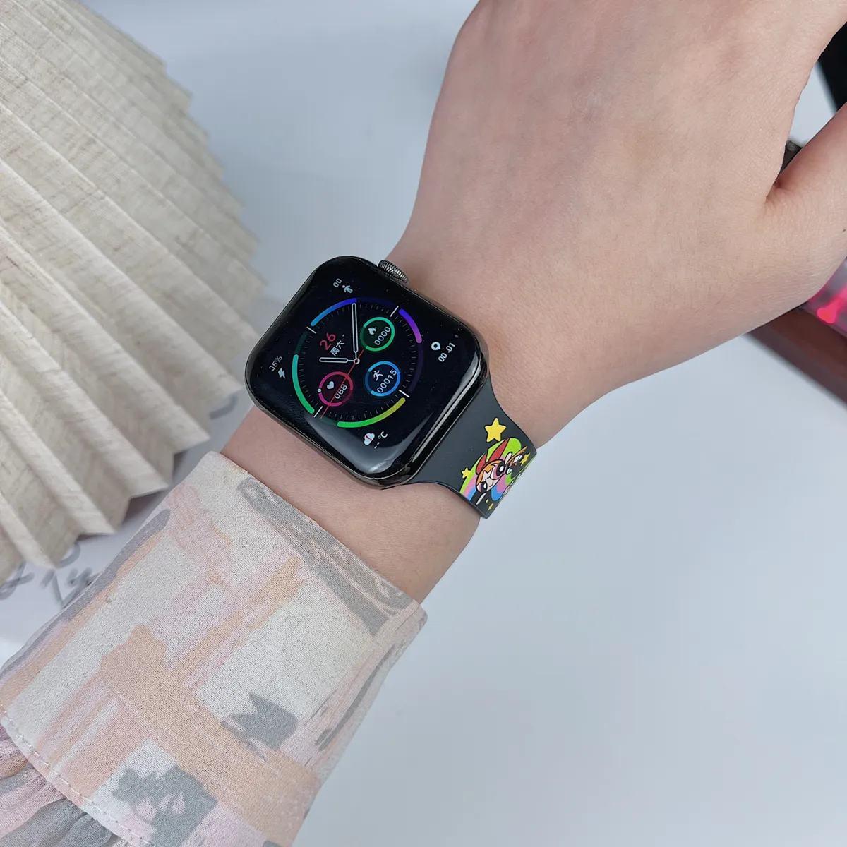 苹果-CASETiFY表带飞天小女警-硅胶材质适用S1-S10腕带S9高级感表带S8 - 图片 6