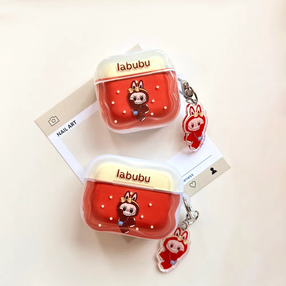 可爱波点拉布布适用Airpods4代耳机保护套pro2二三代苹果蓝牙3代 - 图片 3