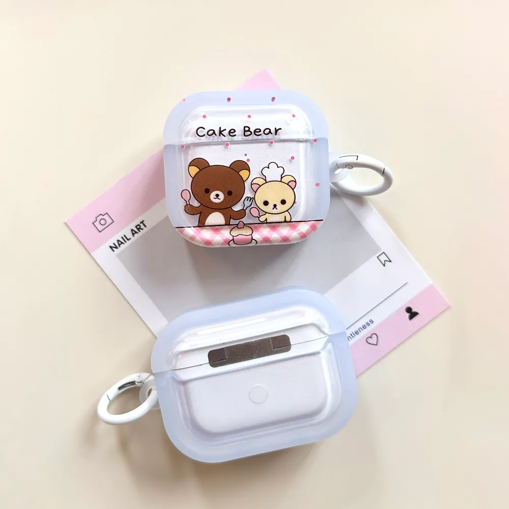 可爱小熊蛋糕适用Airpods4代耳机保护套pro2二三代苹果蓝牙3代 - 图片 7