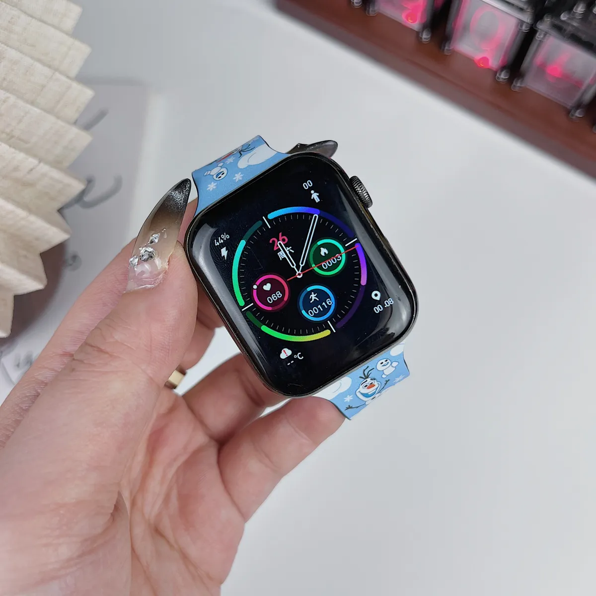 苹果-CASETiFY表带芭比迪士尼公主联名-硅胶材质适用S1-S10腕带S9高级感表带S8